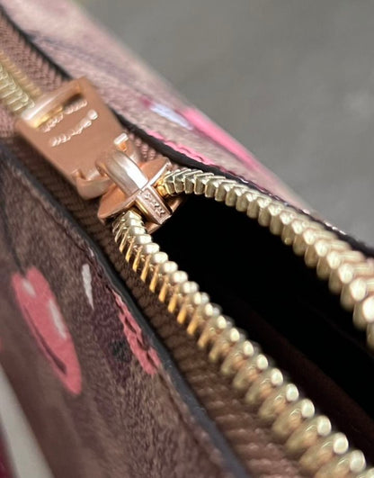 Teri Cherry Edition — Playful Mini Shoulder Bag with Signature Print Red Leather Accents