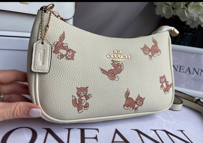 Teri Cream Fox Edition — Soft Signature Bag with Playful Forest Motifs